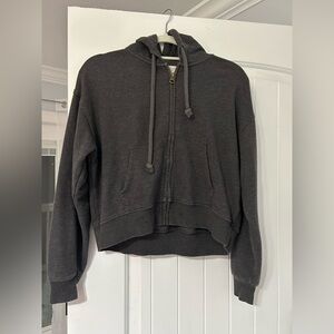 American Eagle Outfitters Charcoal Gray Zip Hoodie